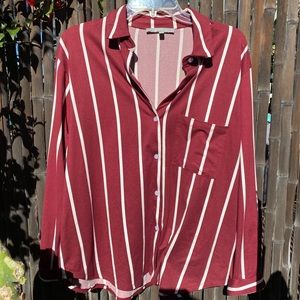 Red button down shirt ❣️